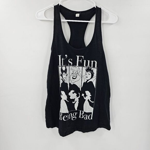 Disney tank top being bad is fun villains large black disneyland - Picture 1 of 3